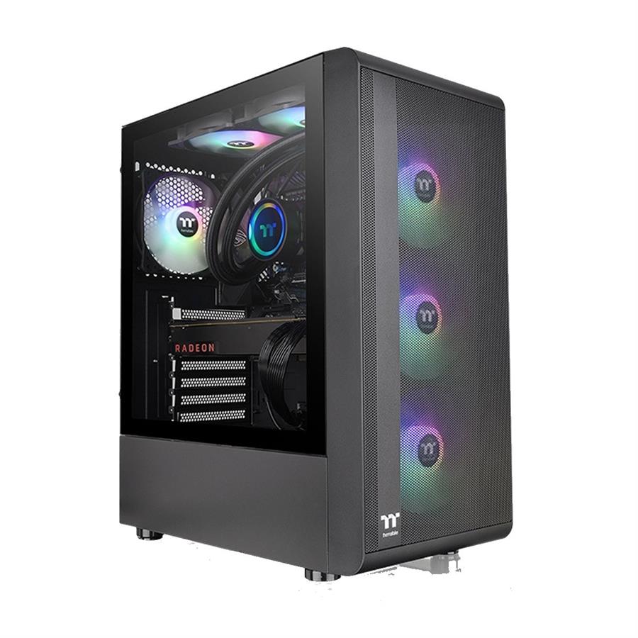Gabinete Thermaltake S200 Plus Tg Argb Black Tempered Glass