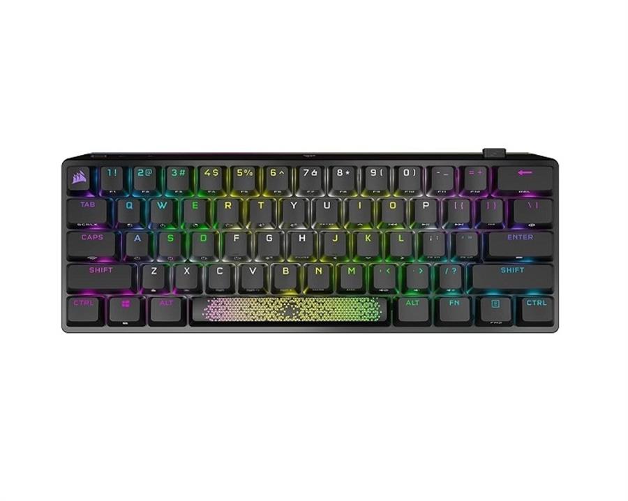 Teclado Gamer Corsair K70 PRO Mini Wireless RGB 60% Mecánico Cherry MX Black PBT