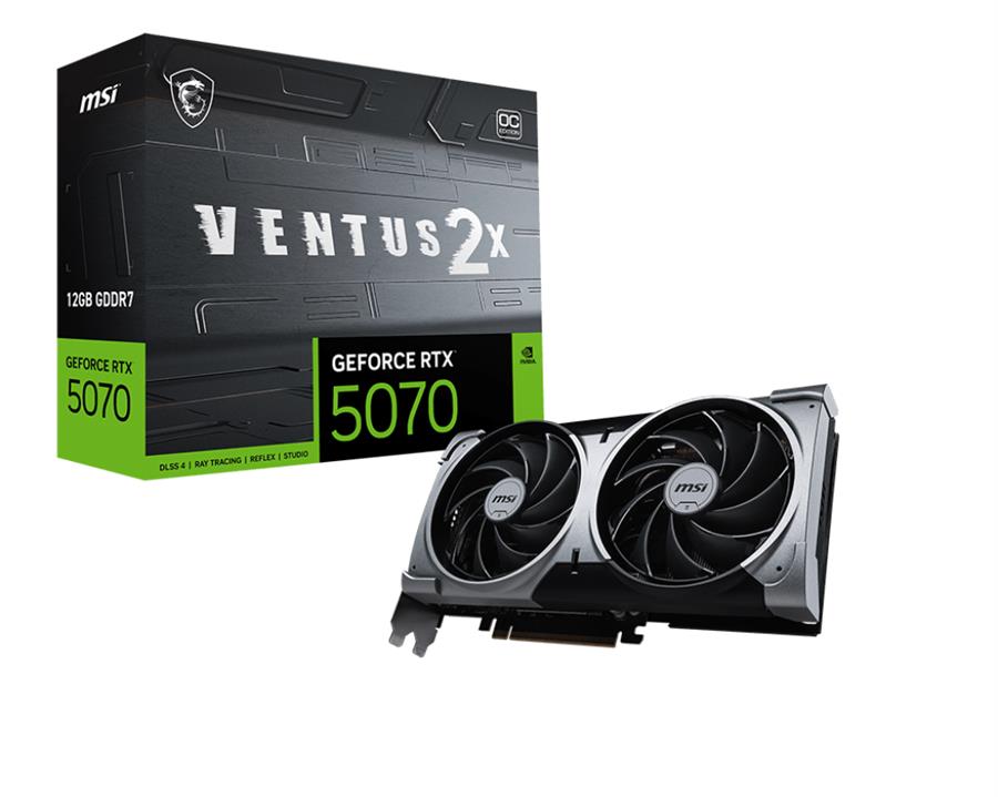 Placa de Video MSI Geforce RTX 5070 Ventus 2X OC 12GB